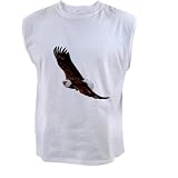 Artsmith, Inc. Men's Sleeveless Tee Bald Eagle Flying