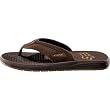 Fox Racing Browser Thong Men's Sandal Sportswear Footwear w/ Free B&F Heart Sticker - Brown