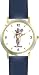 Angel Statue - WATCHBUDDY&reg; DELUXE TWO-TONE THEME WATCH - Arabic Numbers - Blue Leather Strap-Size-Children's Size-Small ( Boy's Size & Girl's Size )