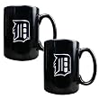 Detroit Tigers MLB 2pc Black Ceramic Mug Set - Primary Logo Detroit Tigers MLB 2pc Black Ceramic Mug Set - Primary Logo