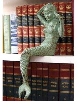Cast Iron Sitting Mermaid