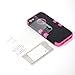 ATC Silicone Soft Skin and Solid Rubber Feel Hard Tuff Design Armor Defender Hybrid Protector Case Cover for Apple iPhone 5 5G (Black+Pink)