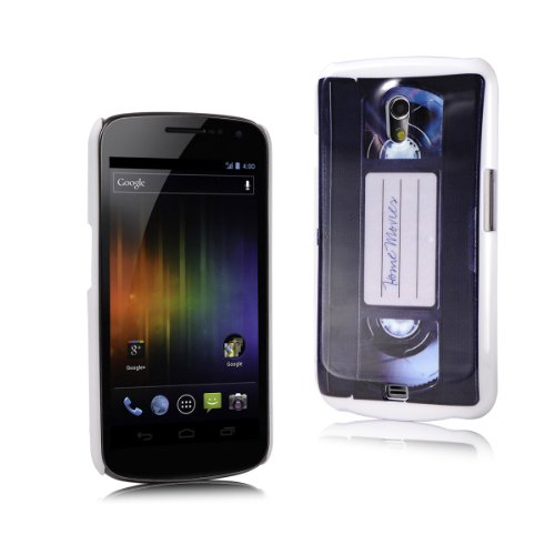 MaryCom PREMIUM QUALITÄT Retro Hard Case im Video VHS Kassetten Design schwarz für Samsung Galaxy Nexus Prime i9250 Smartphone / HVS i9250