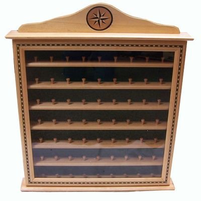 Buy 63 Ball Display Cabinet Inlay Oak by Golf Gifts and Gallery