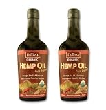 TWO GLASS BOTTLES of Nutiva Hemp Oil 16oz