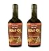 TWO GLASS BOTTLES of Nutiva Hemp Oil 16oz