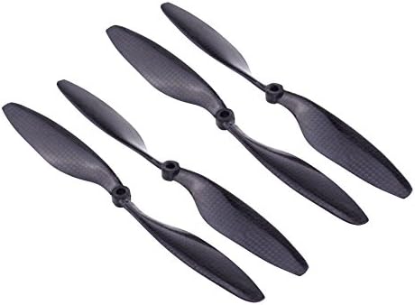 Readytofly® 2Pair/Lot 10X4.5 Real Carbon Fiber propeller prop CW/CCW 1045 1045R RC Multi-Copter Quad