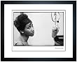 Aretha Franklin at the Microphone, 1960 - Fine Art Print Portrait Aretha Franklin at the Microphone, 1960 - Fine Art Print Portrait