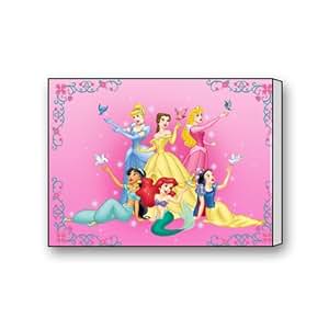 Amazon.com: Disney Princess Ariel Cinderella Aurora Jasmine Belle Canvas Wall Art Print 16 X 12 