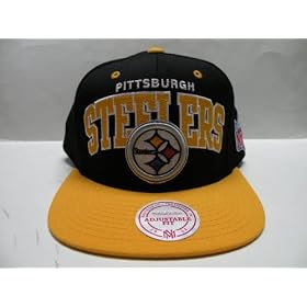 Mitchell and Ness NFL Pittsburgh Steelers Arch 2 Tone Retro Snapback Cap