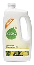 Seventh Generation Automatic Dishwasher Gel, Lemon Scent, 42-Ounce Bottles (Pack of 6)