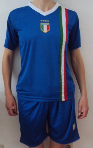 WM 2010 KINDER TRIKOT SET ITALIEN BLAU GRÖSSE 134/140 NEU