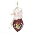 LSU Tigers NCAA Acrylic Football Snowman Ornament (2.75)