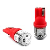 41QV%2B22QgUL. SL160  Oracle Lighting T105L3CR Red 5 LED 3 Chip T10 SMD Bulb   Pair