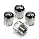 Subaru WRX Chrome Tire Stem Valve Caps, Official Licensed by Subaru