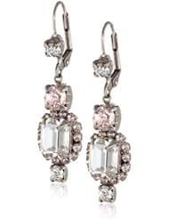 Sorrelli "Snow Bunny" Neutral Crystal Elegant Dangle Silver-Tone Earrings