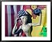 Alien With Camera, Roswell, New Mexico, USA Framed Art Poster Print by Walter Bibikow, 39x31