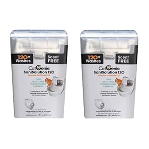 CatGenie 120 SaniSolution Smart Cartridge, Scent Free (2-Pack)