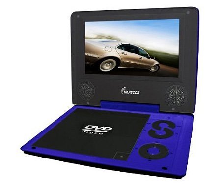 Impecca DVP774 7 Inch Portable DVD Player Blue