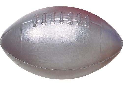 Childrens Toyshop  Sporting Goods : Mini Metallic Football Metallic Silver