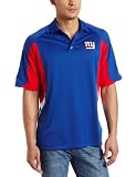 NFL Men's New York Giants Field Classic IV Short Sleeve Synthetic Polo (Royal Blue , Medium)