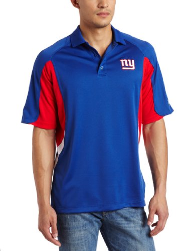 NFL Men's New York Giants Field Classic IV Short Sleeve Synthetic Polo (Royal Blue , X-Large)