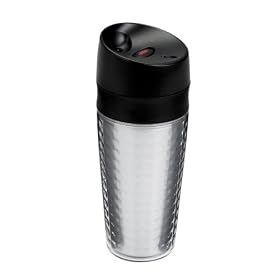 Oxo Good Grips Plastic LiquiSeal Travel Mug, Textured Clear