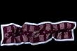 Rectangular Scarf 55" X 15" Colonial Buildings in Purple