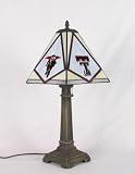 Texas Tech Red Raiders Stained Glass Lamp with Logo Panels