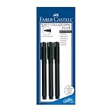 2 mm. Calligraphy Pens 3-pk.- Black