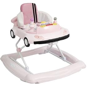 2 in 1 Pink Baby Walker / Rocker By Delta