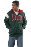 Minnesota Wild Color Block Full-Zip Fleece Hooded Sweatshirt