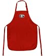 Georgia Bulldogs Apron College Logo Red University of Georgia TOP RATED for Grilling, Barbecue, Kitchen and Cooking Best Unique Gifts for a Man, Men, HIM HER Women, Ladies. GIFT IDEA!