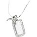 LogoArt San Diego Chargers Sterling Silver Dog Tag