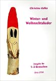 Winter + Weihnachtslieder - F&uuml;r 1-3 Violinen - Inkl - CD mit Klavierbegleitung. - Christine Galka