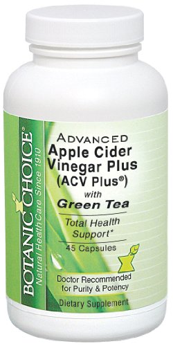 does cider vinegar help you lose weight:Botanic Choice Advanced ACV Plus with Green Tea, 45 Count (Pack of 2)