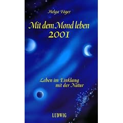 Kalender, Mit dem Mond leben, Taschenkalender, Ausgabe 2001