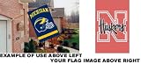 Nebraska Cornhuskers Applique House Banner Flag