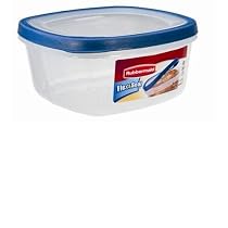 Rubbermaid FG5168C3EBLUE Flex & Seal Square 8-Cup Food Storage Container