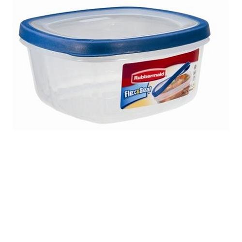 Childrens Toyshop  Kitchen & Housewares : Rubbermaid FG5168C3EBLUE Flex & Seal Square 8-Cup Food Storage Container