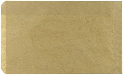 - 200 - Flat Kraft Natural Brown Merchandise Bags 5" x 7 1/2" No Gusset (200FKN)
