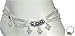 Online Gifts - Silver Jewelry Set Pair of Anklets and Toe Ring Indian Foot Jewelry 93 gms.10 inches