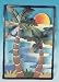 Decorative Cut Out Metal Wall Plaque Tropical Palm Tree Motif