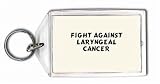 Fight Against Laryngeal Cancer Keychain