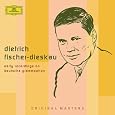 DIETRICH FISCHER-DIESKAU Early Recordings on Deutsche Grammophon by Dietrich Fischer-Dieskau, Johann Sebastian Bach, George Frederick Handel, Johannes Brahms, Hugo [Composer] Wolf, Giuseppe Verdi, Carl Orff, Robert Schumann, Hans Werner Henze, Wolfgang Fortner, Frank [1] Martin, Christoph Willibald Gluck, Georges Bizet, Charles Gounod, Gioachino Rossini, Umberto Giordano, Ruggero Leoncavallo, Giacomo Meyerbeer, Johann Friedrich Reichardt, Carl Friedrich Zelter