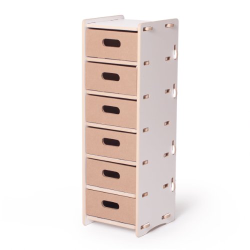 Sprout 6 Drawer Organizer, White
