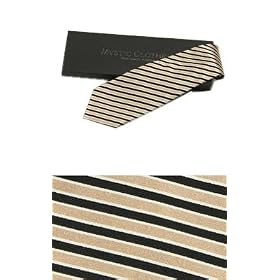 Classic Silk Necktie by Mystic Clothing, includes Gift Box and 100% Pure Silk Striped Neck