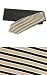 Classic Silk Necktie by Mystic Clothing, includes Gift Box and 100% Pure Silk Striped Neck