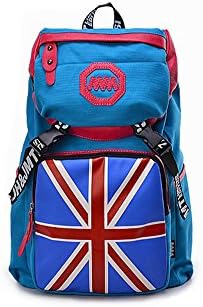 American flag ladybug backpack shoulder bag (Sky blue)