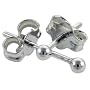Sterling Silver Teeny 1/16" (2.0 mm) Ball Stud Earrings / Nose Studs.
